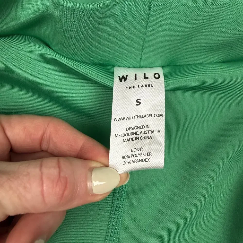 Wilo The Label Green Athletic Skirt Skort Pickleball Tennis Gym Workout Sz S